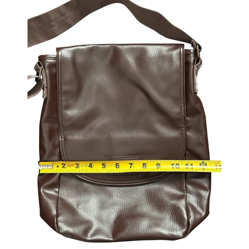Disney‎ Star Wars Chewbacca Brown Leather Messenger Bag Satchel Purse